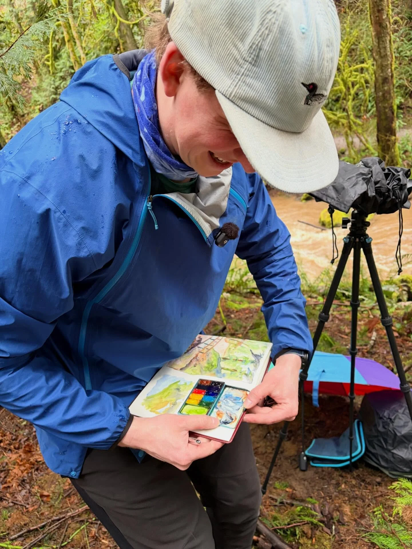 Lots of @chuckanut50 #trailmagic coming together today! From watercolor paintings, to log clearings, to lots of behind the scenes errands, plannings, meetings and late night emailings.  It is impressed on me each year how much effort so many put into