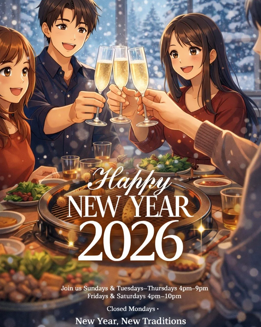 Cheers to new beginnings and new traditions! 🥂✨

Thank you to everyone who chose to spend New Year&rsquo;s Eve with us &mdash; and an extra cheers to those who stayed up late to ring in the New Year with a champagne toast at the table. There&rsquo;s