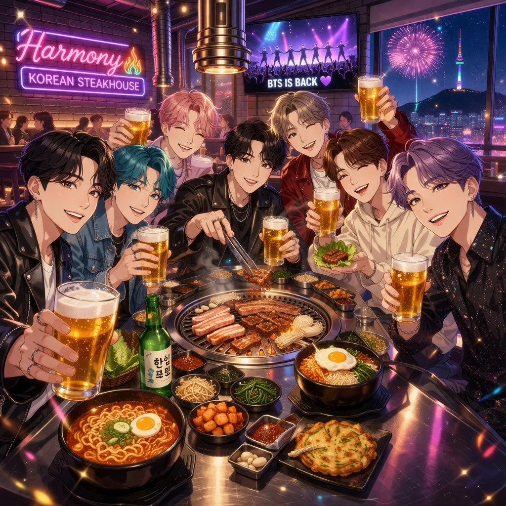 🔥🎤 ARMY&hellip; THIS ONE&rsquo;S FOR YOU 🇰🇷💜

BTS is BACK and we&rsquo;re keeping the celebration going all week long at Harmony Korean Steakhouse! After an incredible comeback concert celebration last week, the hype continues with their brand-n