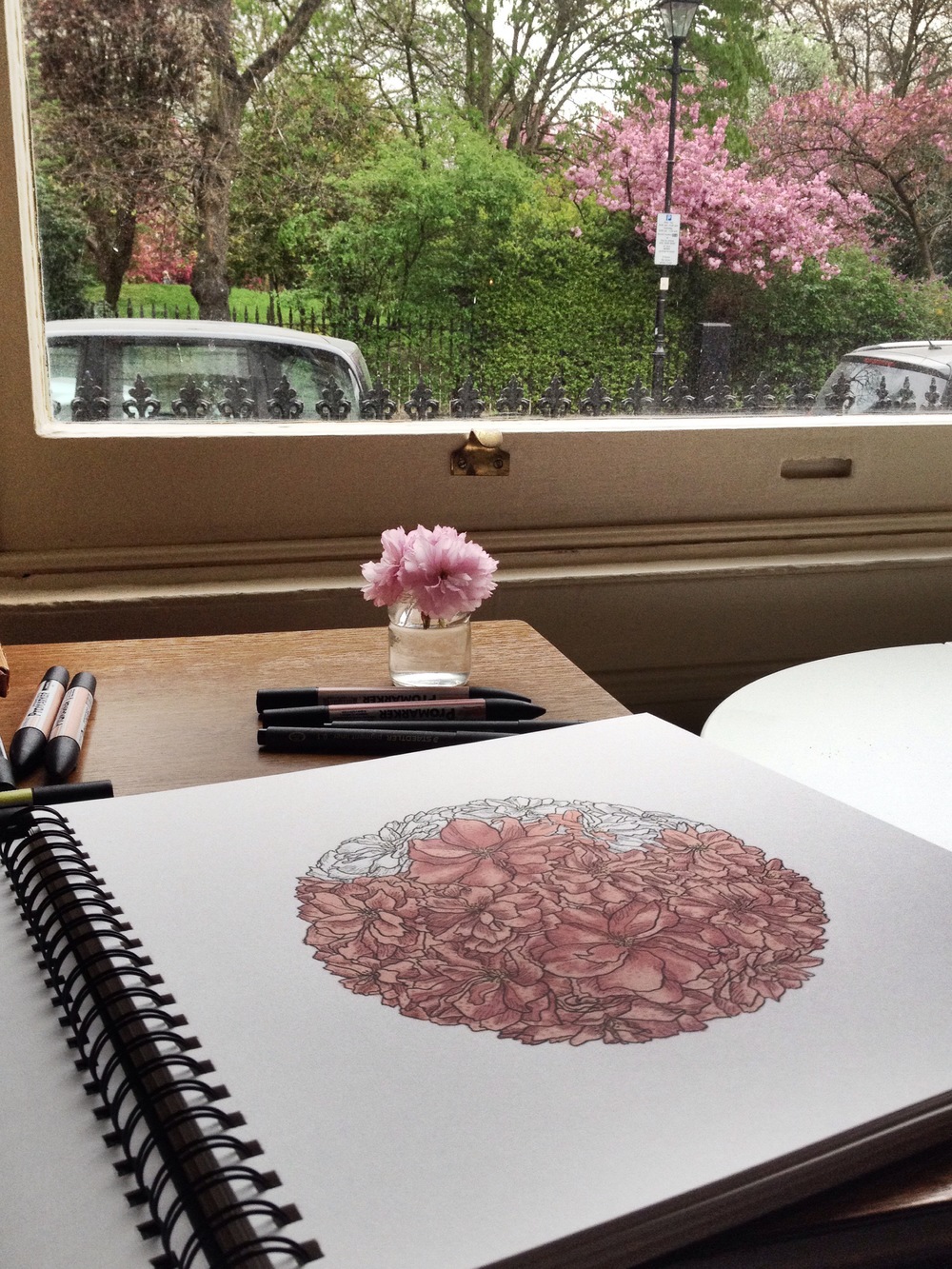 Blossoms inside and out