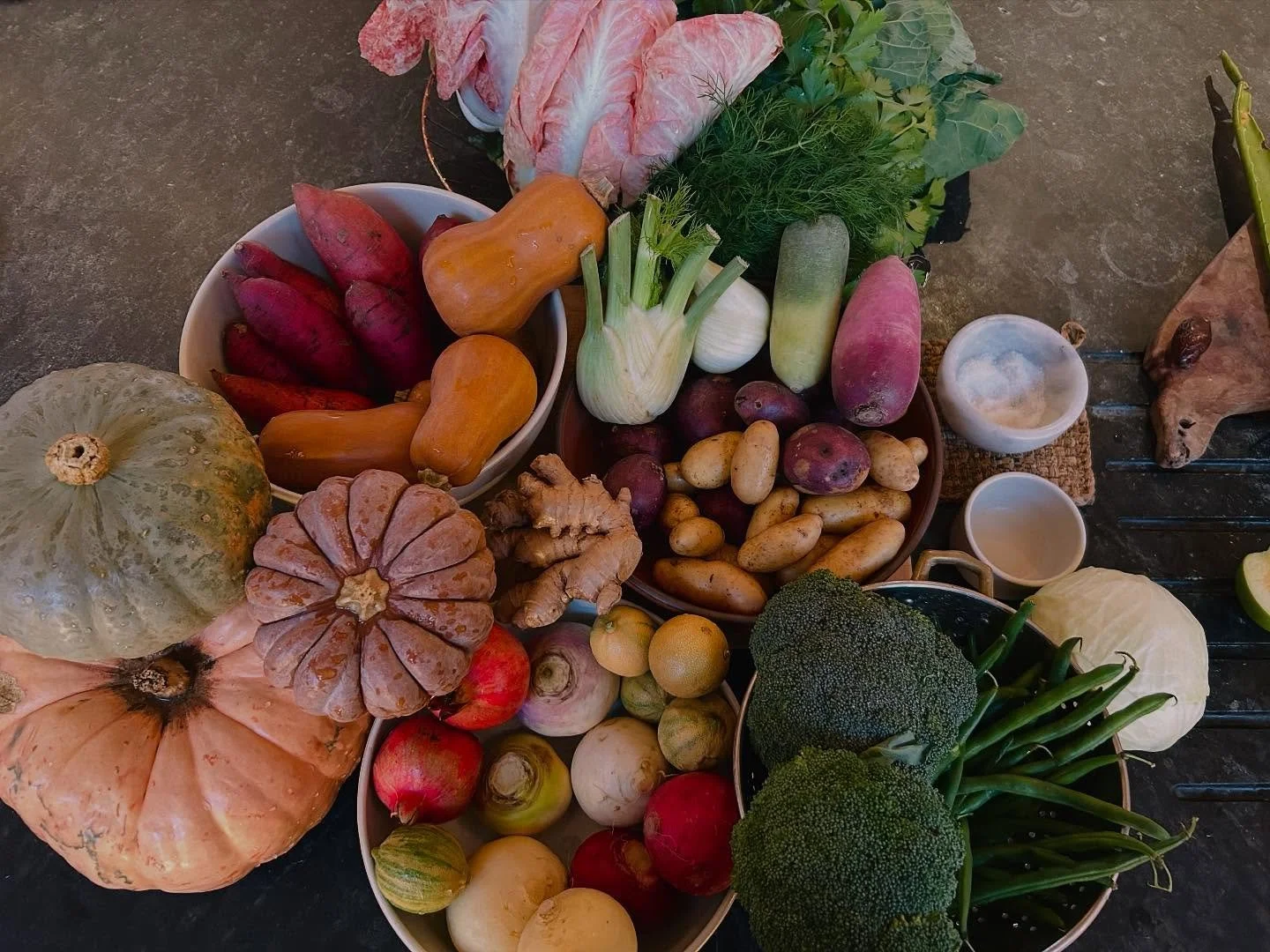 Feeling unbelievably inspired by this bounty @mxmorningstar 🙏🏼🙏🏼🙏🏼😍 #organicfarming #localfood #slowfood