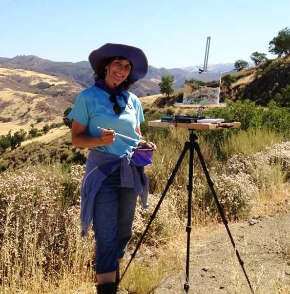 Plein air painting at the Attig Ranch in the California Central Coast