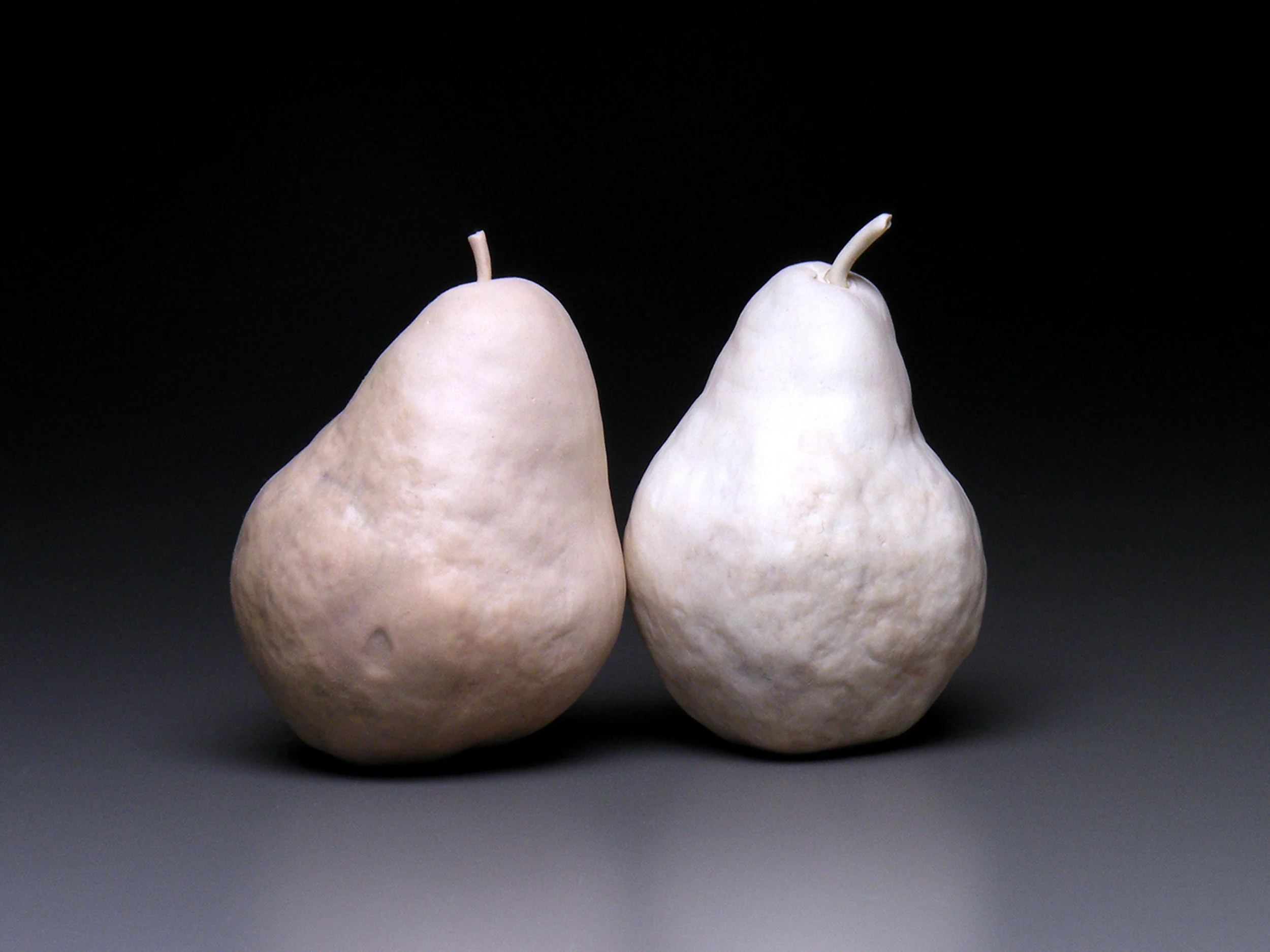 Pair 2015 porcelain, oil paint