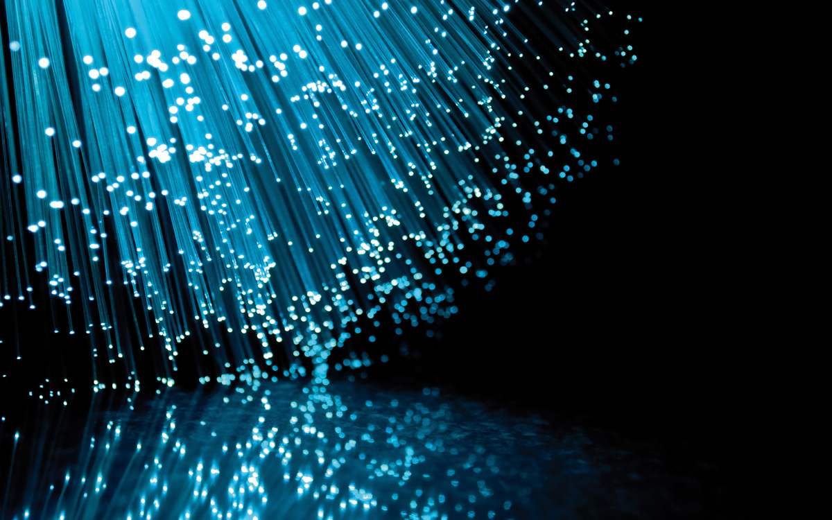 Bundles of fiber optical cables are used to transmit light signals aka House of Cards is back!