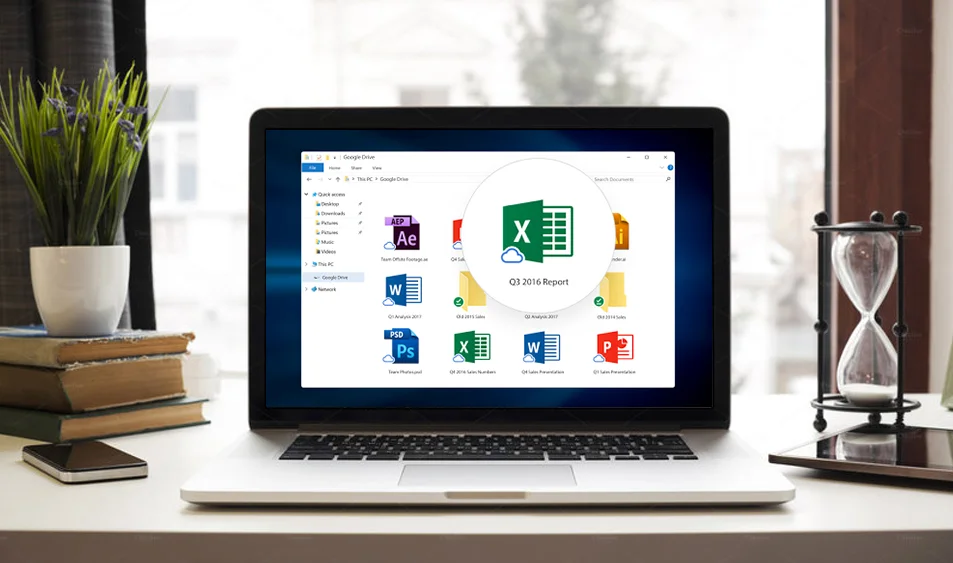 GOOGLE DRIVE FILE STREAM WITH EXCEL FILE