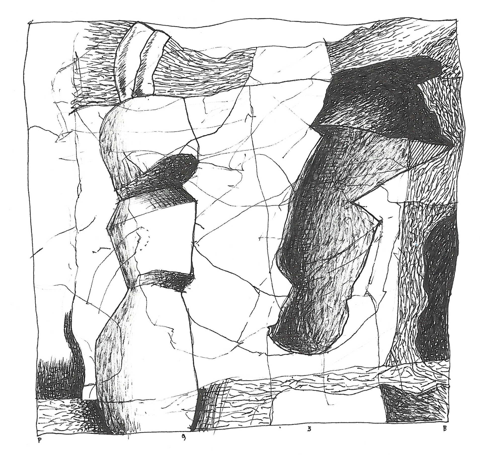  Pen and Ink - 5.25" x 5.25" - 1993  