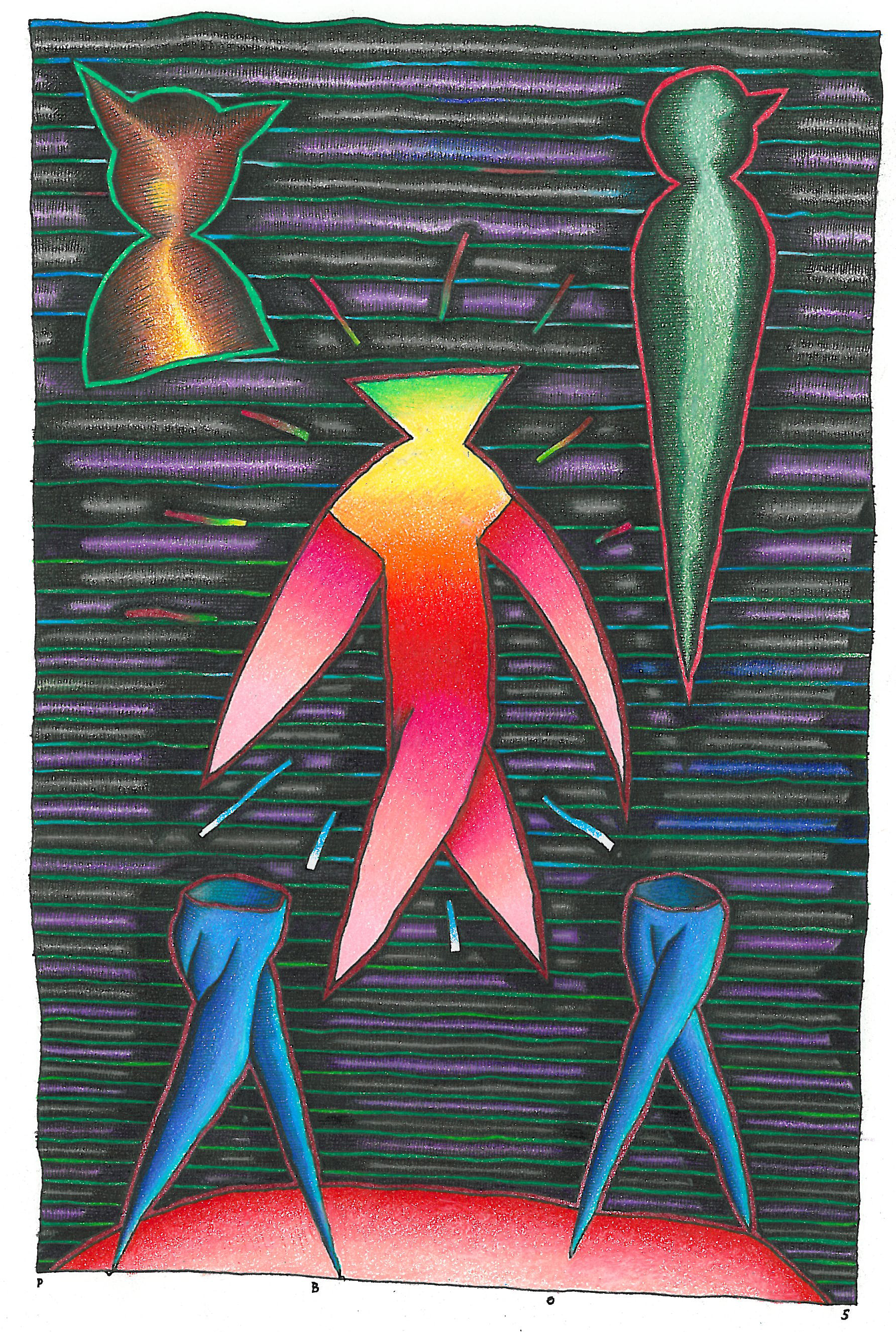  Colored Pencil - 5.5" x 8.5" - 2005 