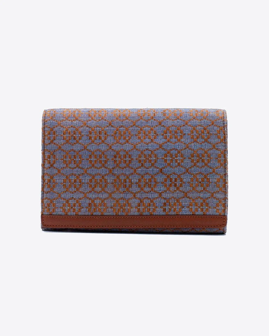 VI CROSSBODY BAG CRYSTAL IN BROWN COW HIDE LEATHER