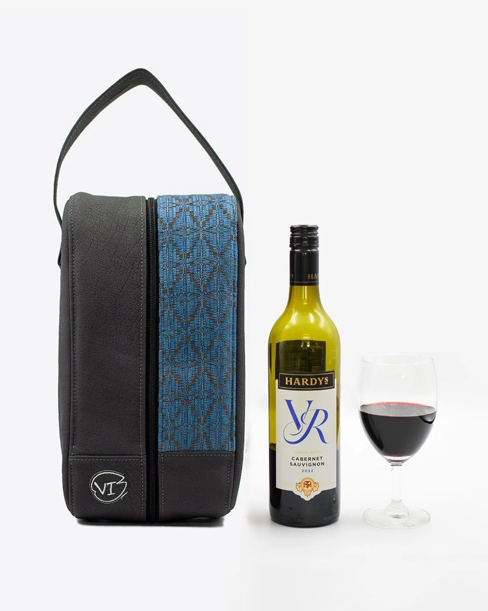 VI WINE BAG LOMDAO IN DARK GREY BUFFALO LEATHER