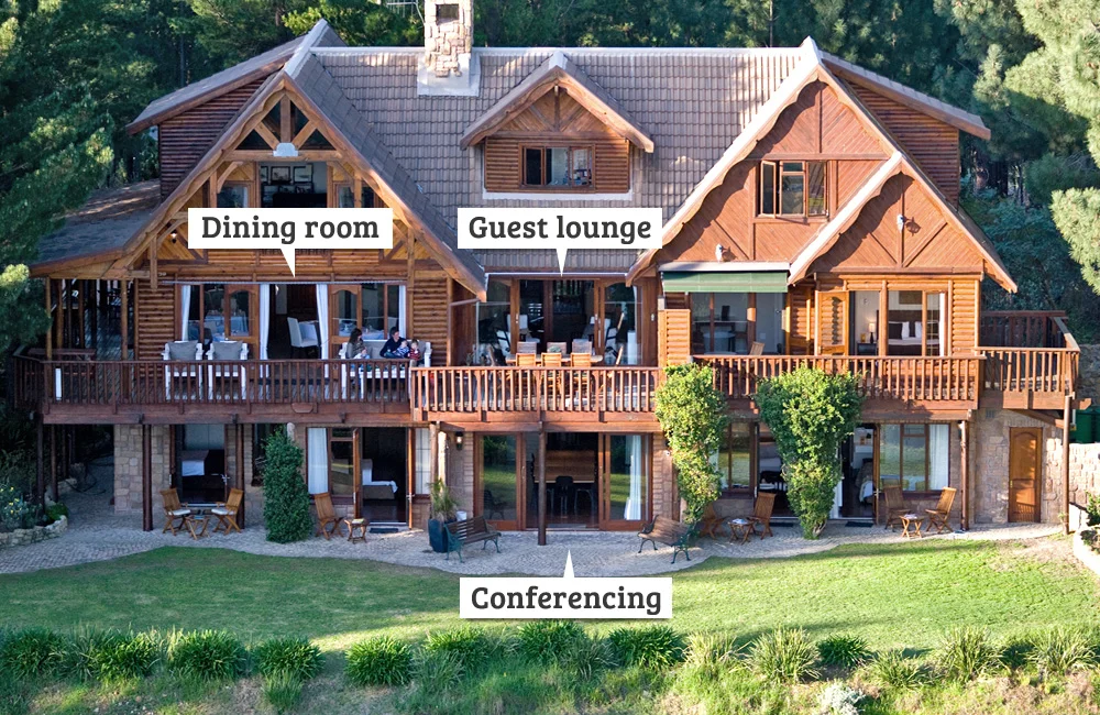 The conferencing, dining and meeting rooms