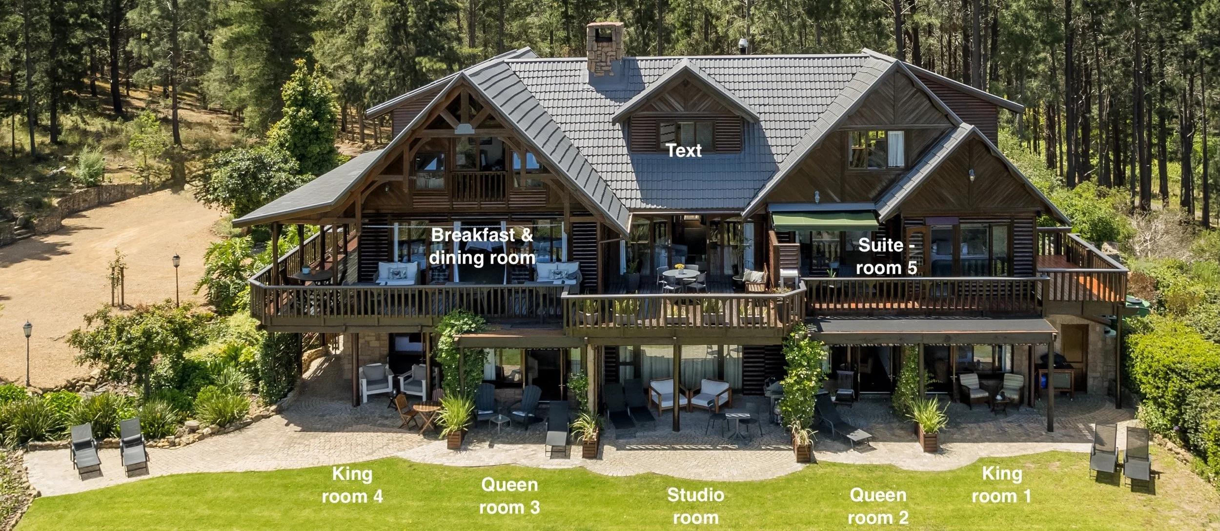 B&amp;B accommodation in the Main Lodge