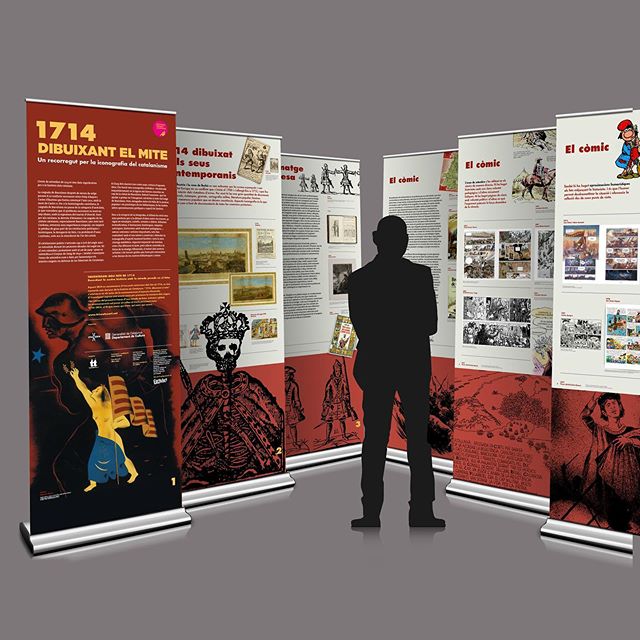 Exhibition. "1714. Drawing the myth. A journey through the iconography of Catalanism".

Travelling exhibition for the Public Libraries of Catalonia, within the program of the Tricentenari 1714-2014.

Client: Department of Culture (Libraries 