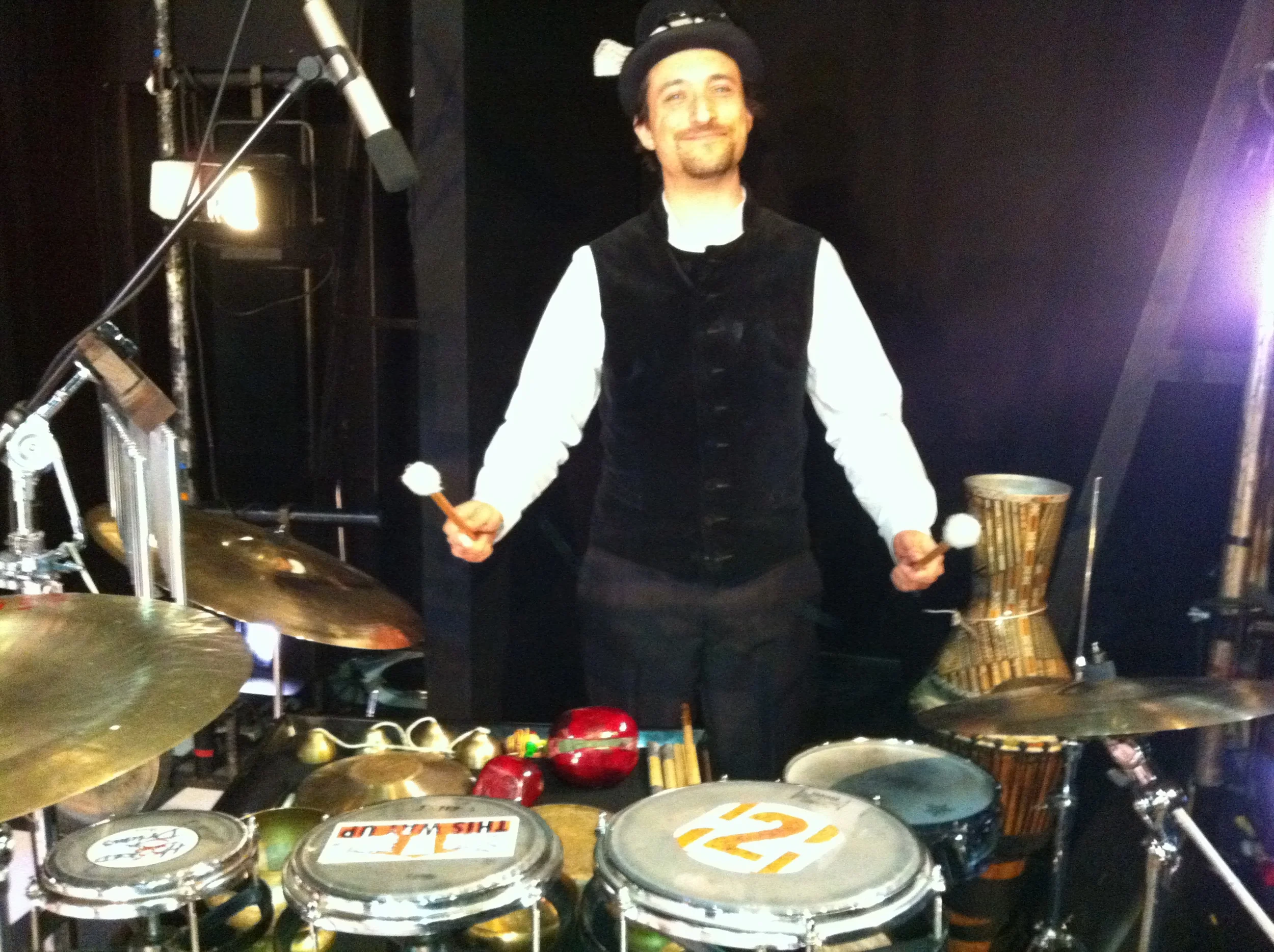 Around the World in 80 Days live set up 2011