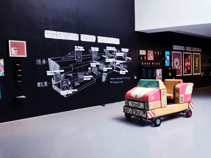 OFFF and Atelier's playful, amazing summary wall with Brosmind's car. This just gives me warm and fuzzies.