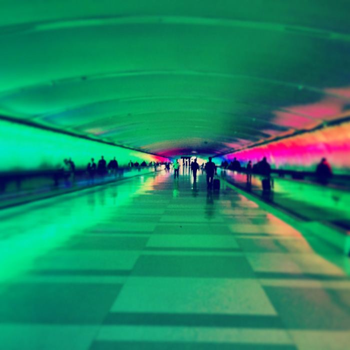Detroit airport on the way in from Cincinnati to Austin. Concourse fun.
