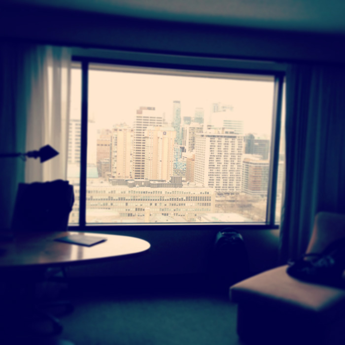 I arrived and immediately set up my remote ZSO workstation in the Toronto Hilton, fully equipped with awesome Toronto views from all the way up on the 26th floor.