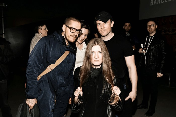 Here we are in Cincinnati in March for OFFF On! at CAC. Hector Ayuso , OFFF founder on the left. David Mack , artist and creator of my favorite comic Kabuki and upcoming OFFF Barcelona speaker on the right. Animated GIF part of GIF ME by Multitouch Barcelona .