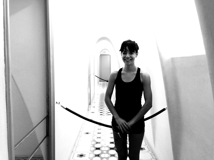 Miss Jessica Walsh and I decided to run past some landmarks on our morning run. We ended up pretending to be students and going into Gaudi's Casa Battlo. Here's Jessica being ridiculously adorable. Gaudi is a madman. I felt like I was in wealthy hobbit home.