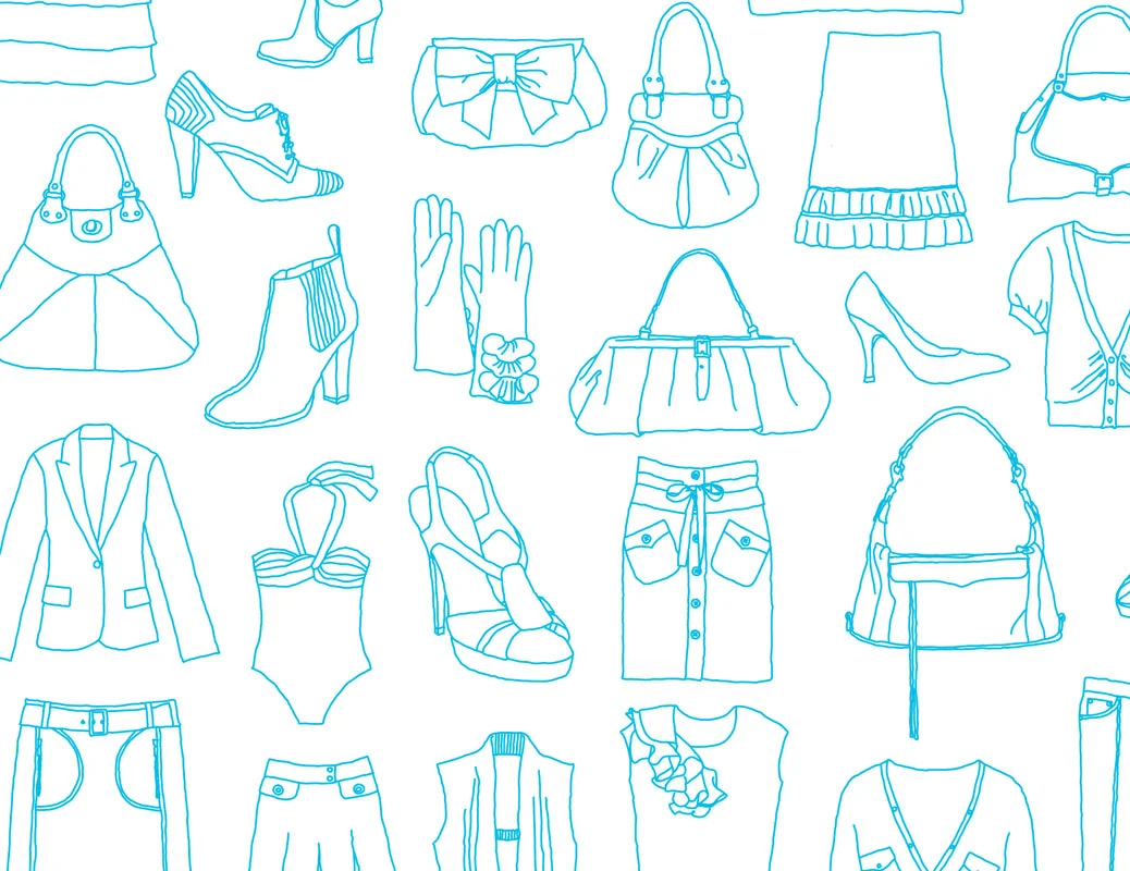 Series of Digital Illustrations for Lucky Magazine​