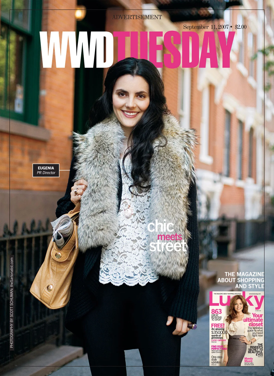 Lucky Magazine WWD Coverwrap