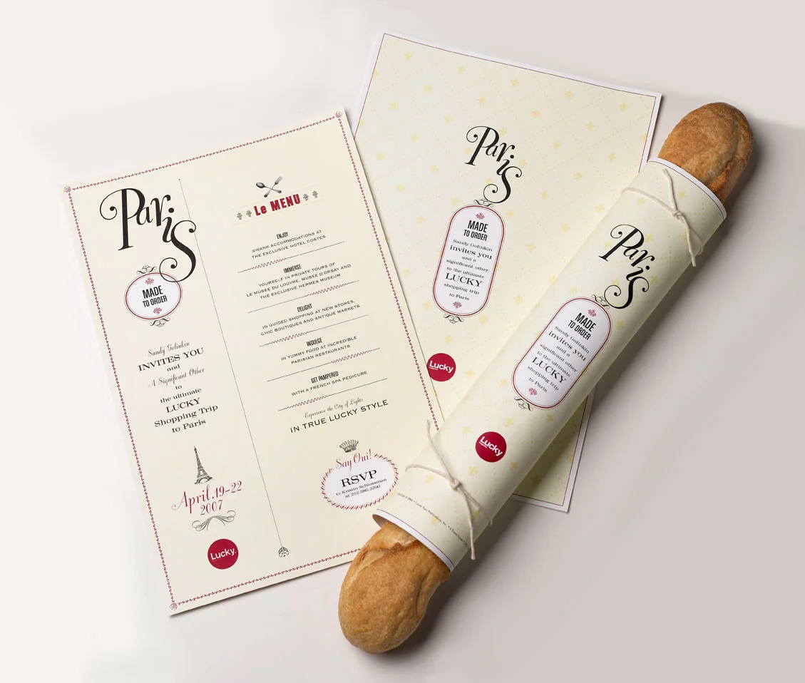Lucky Magazine Paris Shopping Invitation