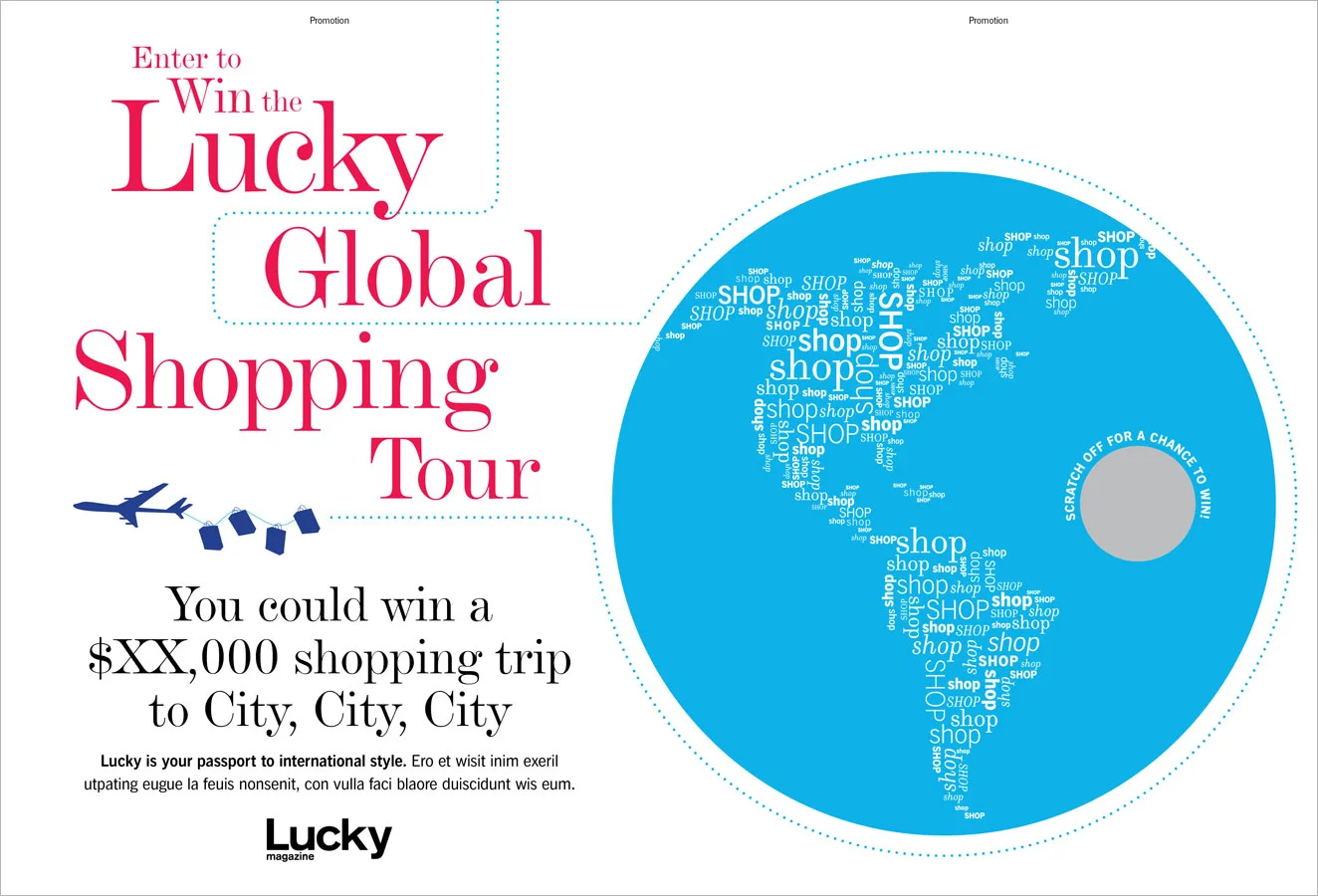 Lucky Magazine Spread Ad