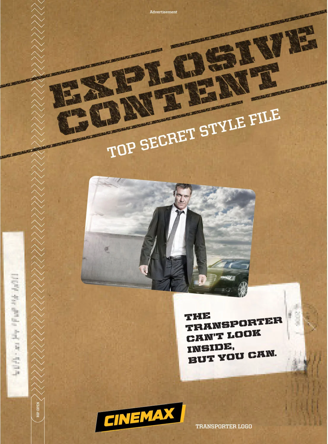 Cinemax Advertorial Comp for Condé Nast Publications