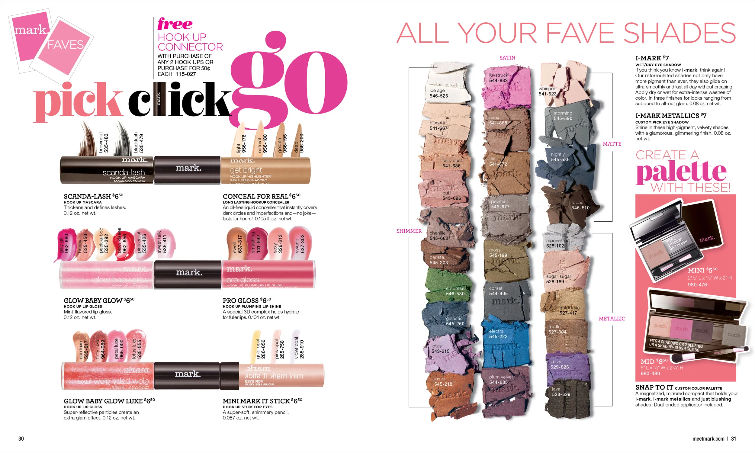 Spread for Avon mark. Magalog
