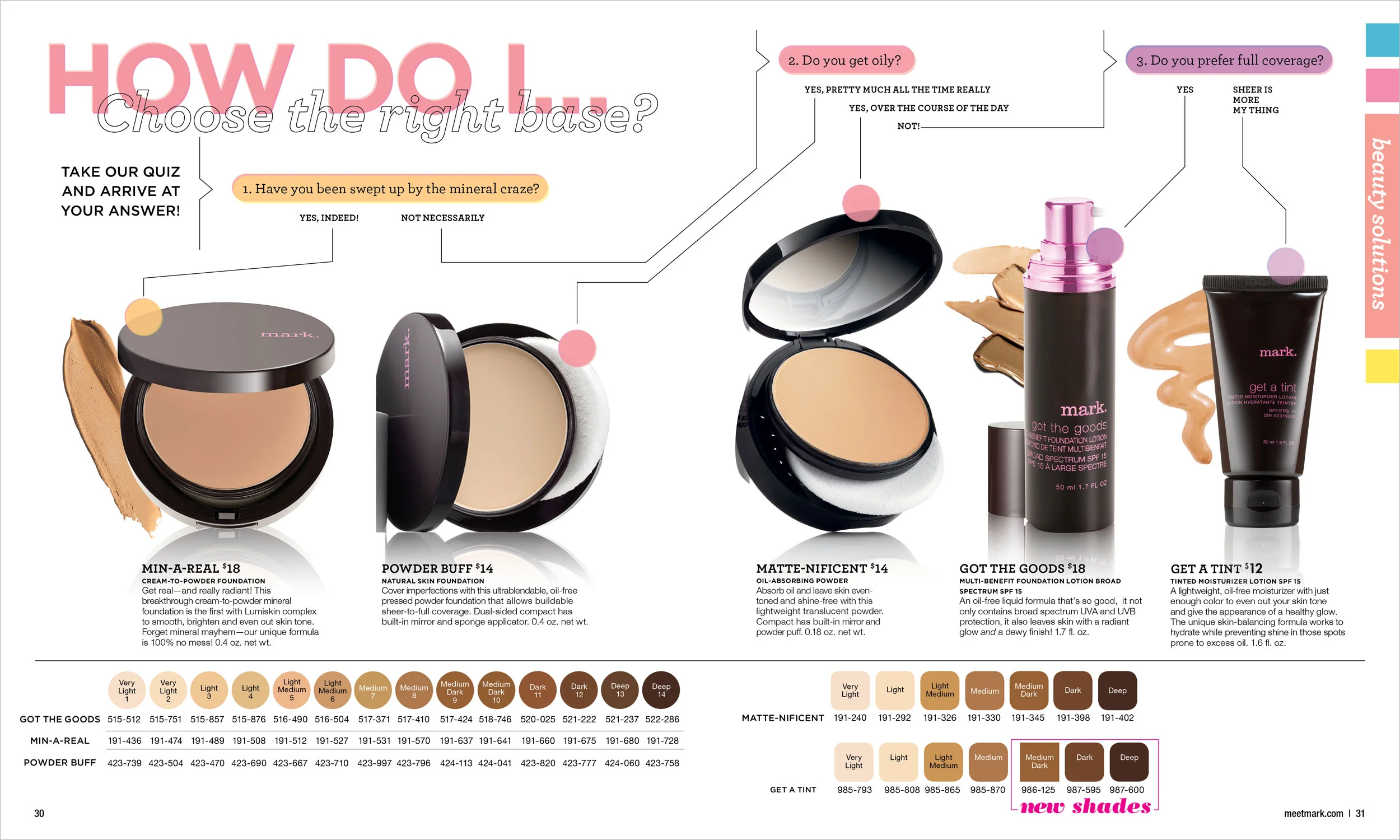 Spread for Avon mark. Magalog