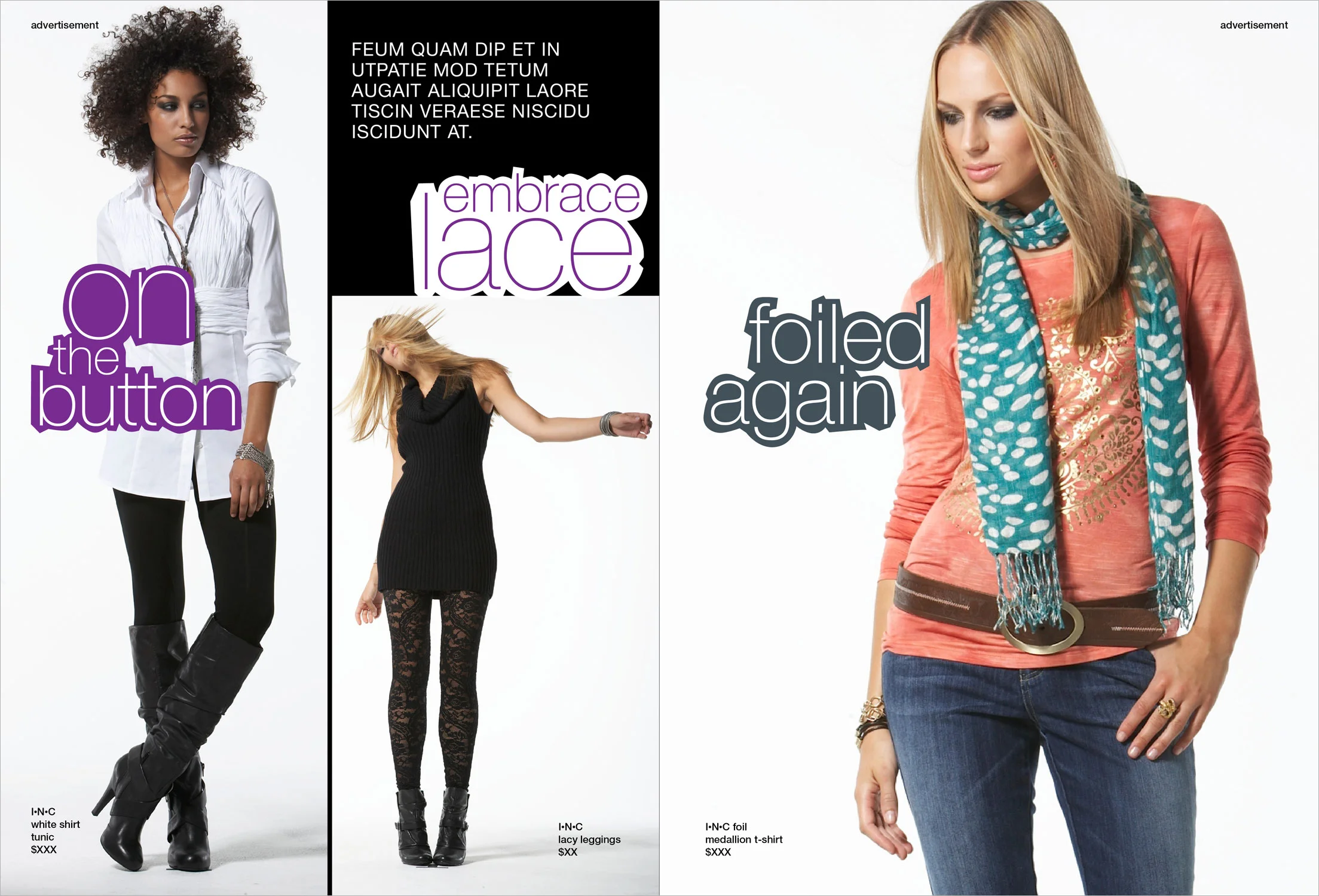 Macy’s Advertorial for Lucky Magazine