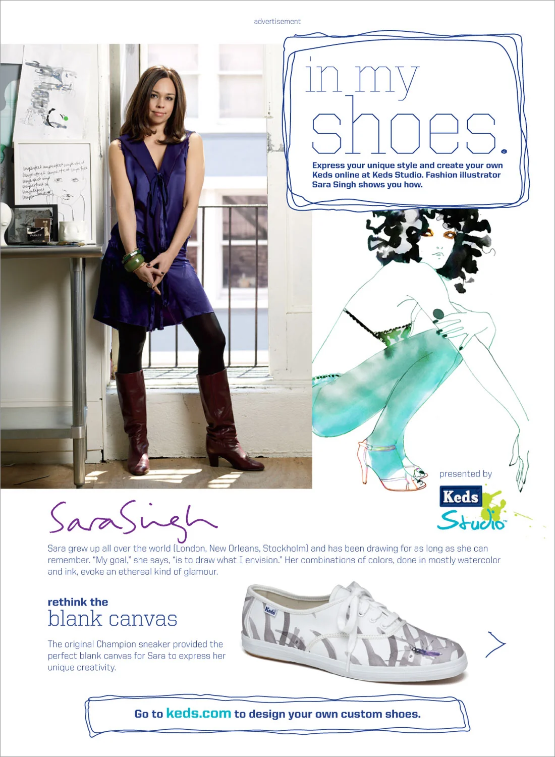 Keds Advertorial for Lucky Magazine