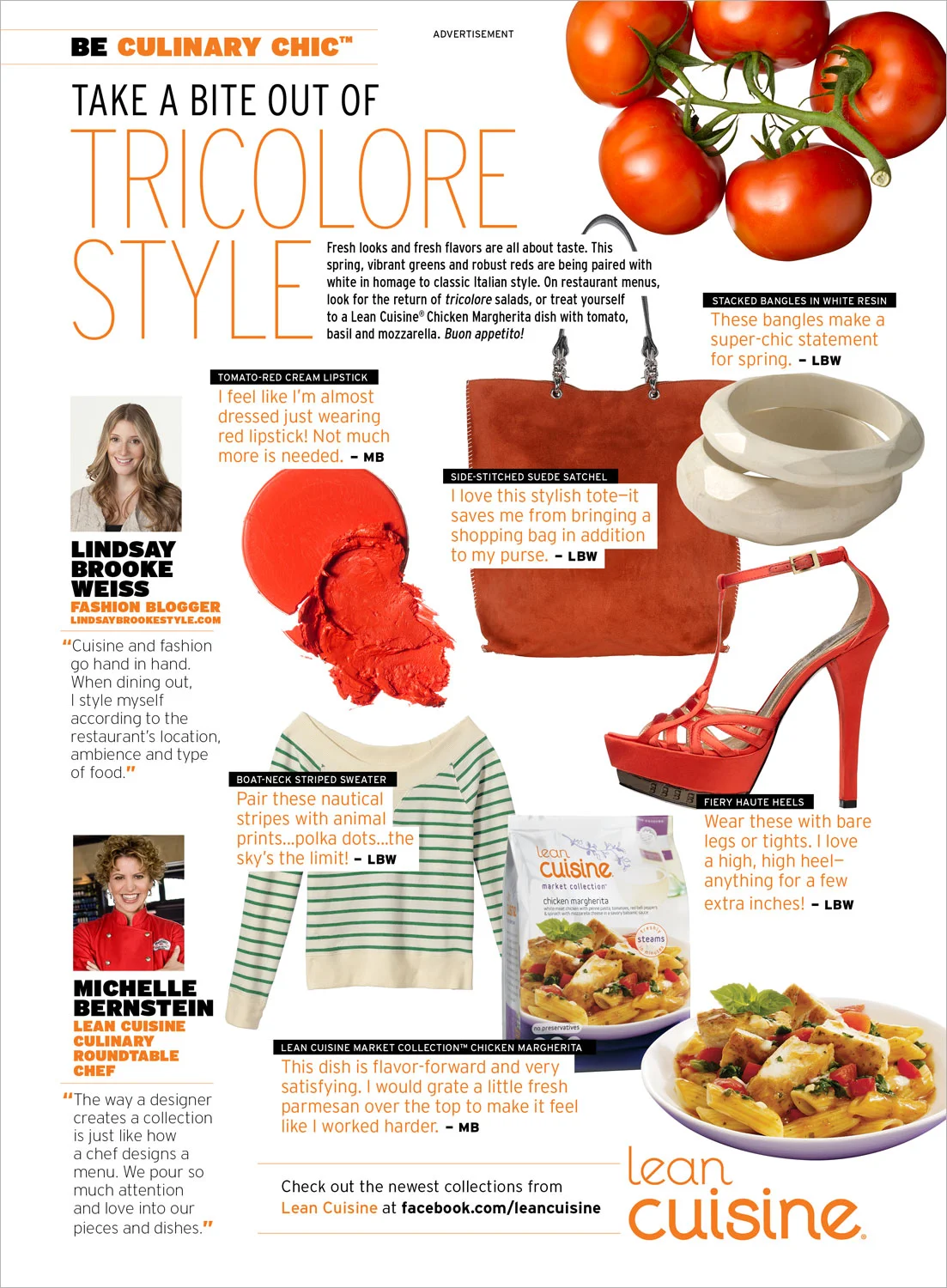 Lean Cuisine Advertorial for Condé Nast Publications