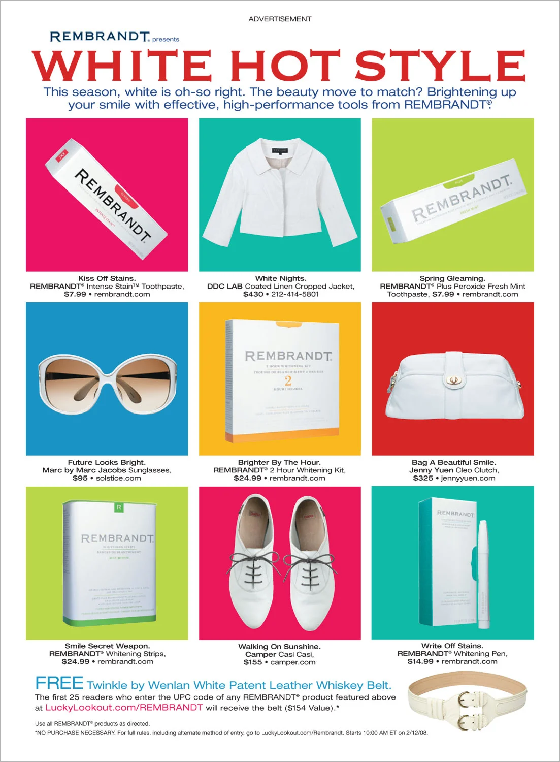 Rembrandt Advertorial for Lucky Magazine