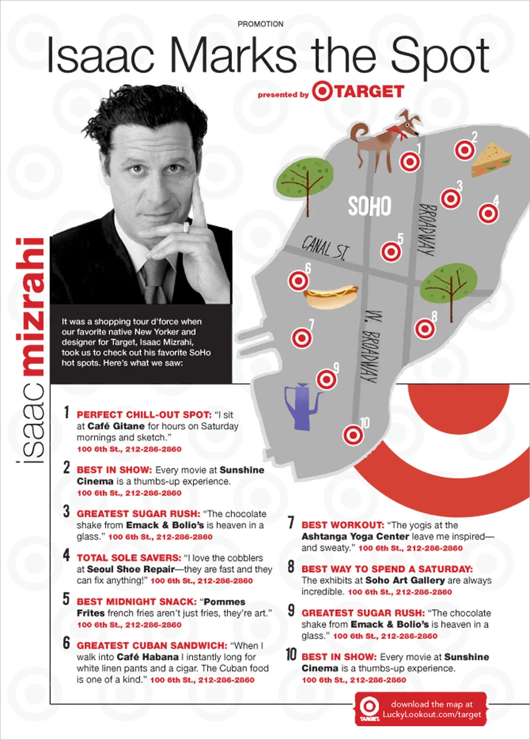 Target Advertorial Comp for Lucky Magazine