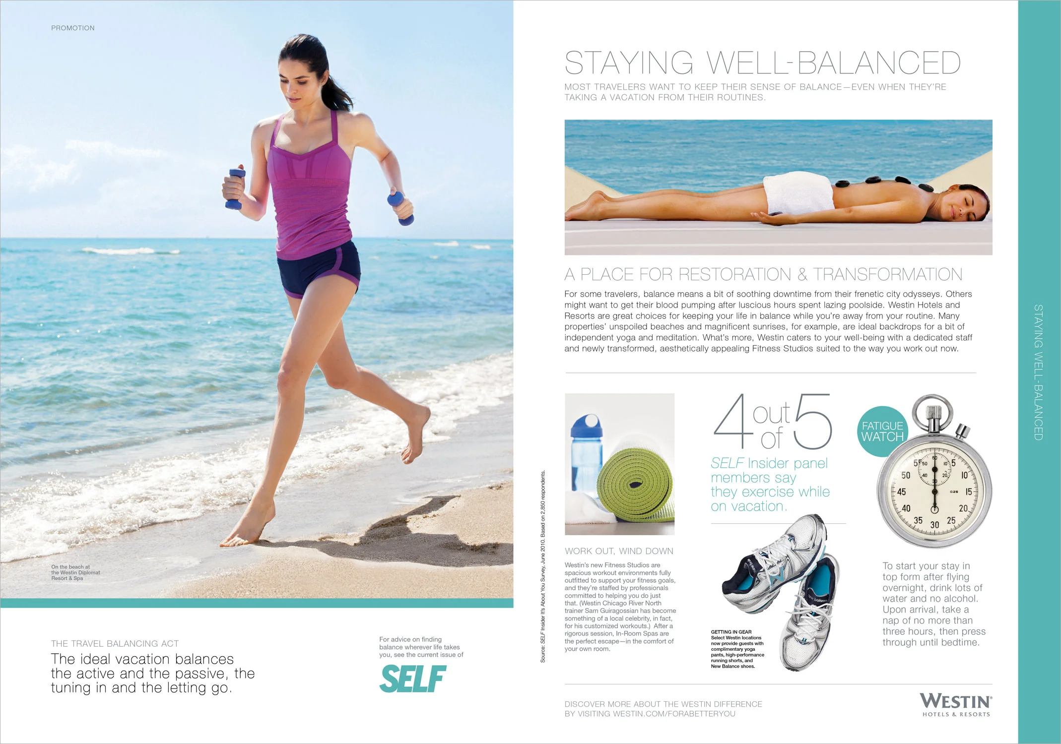 Westin Tabbed Section for Condé Nast Publications