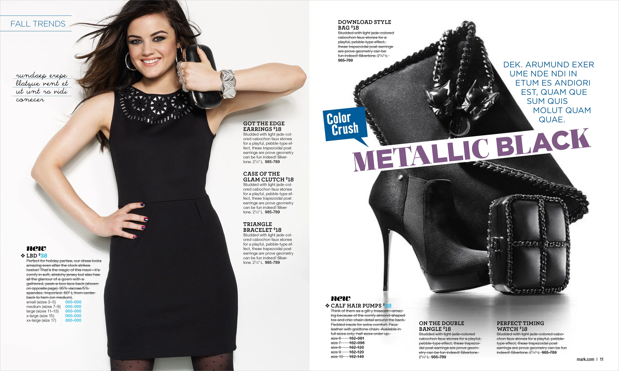 Spread for Avon mark. Magalog