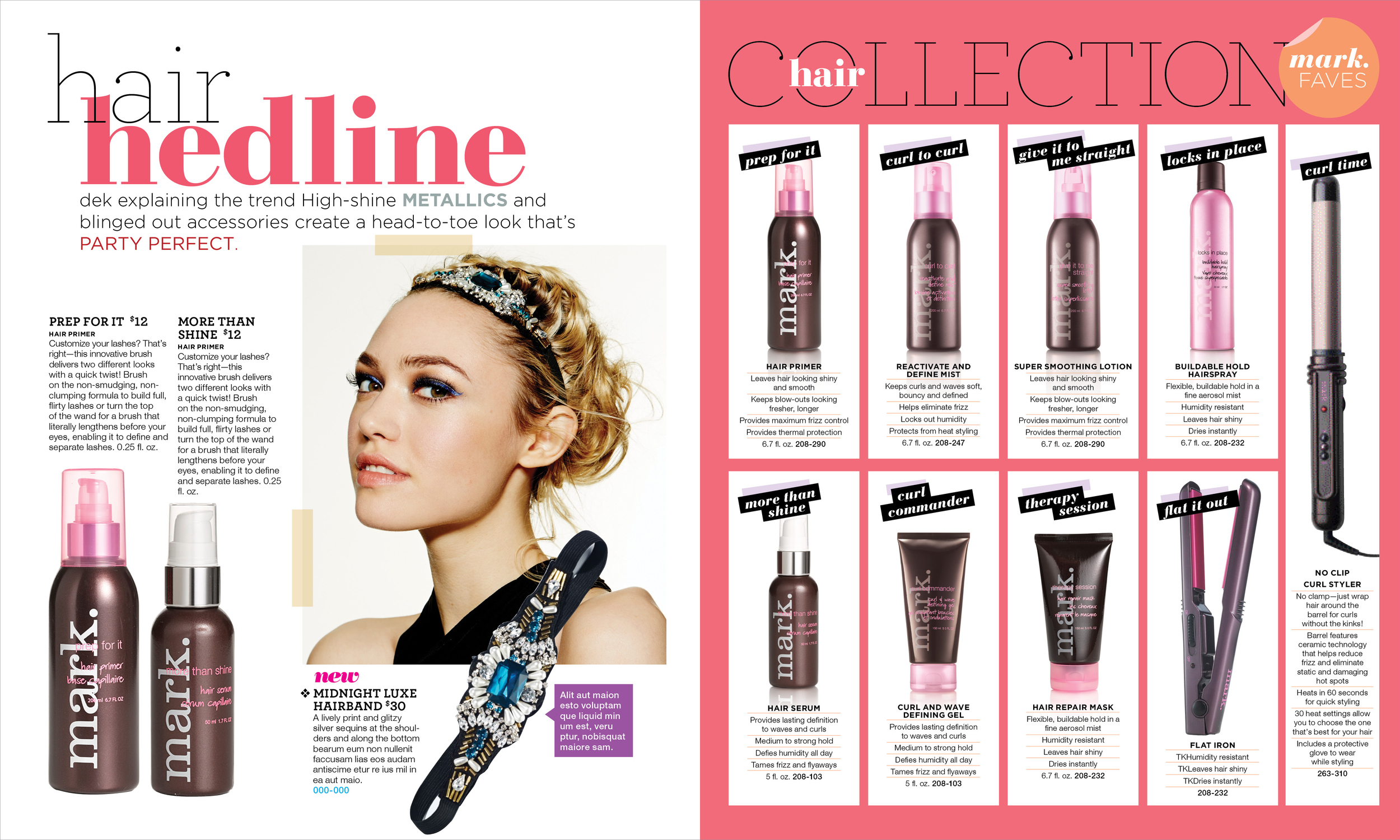 Spread for Avon mark. Magalog