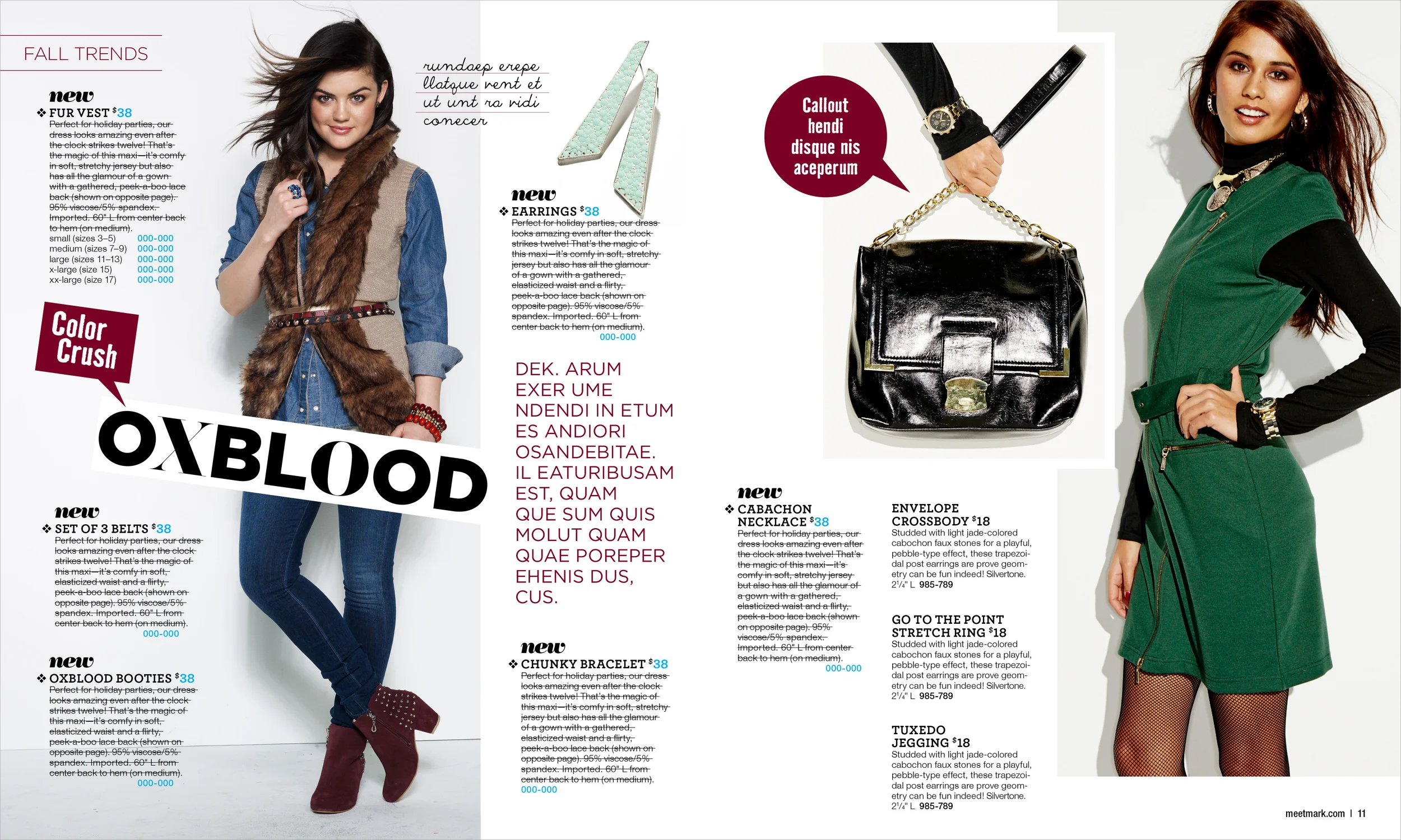 Spread for Avon mark. Magalog