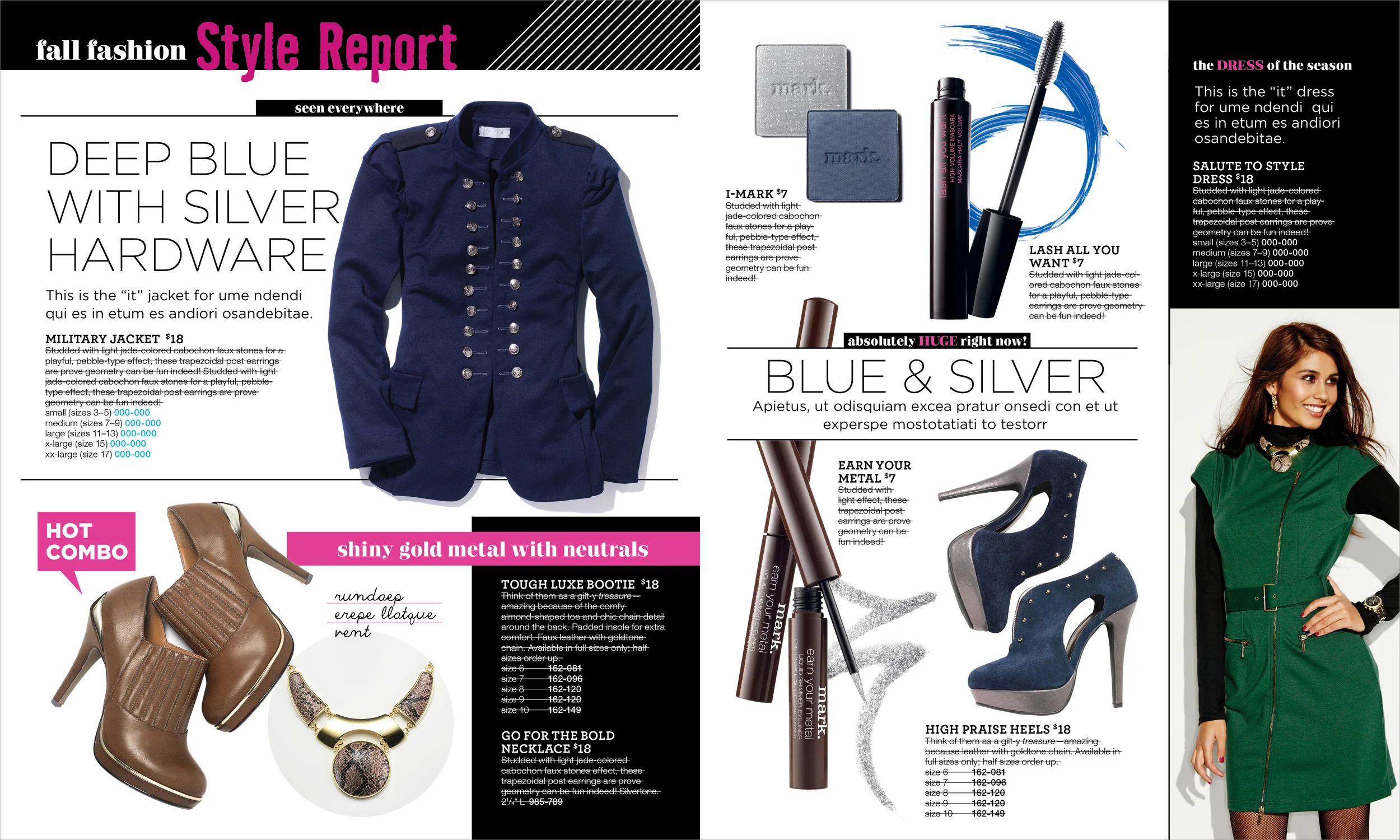 Spread for Avon mark. Magalog