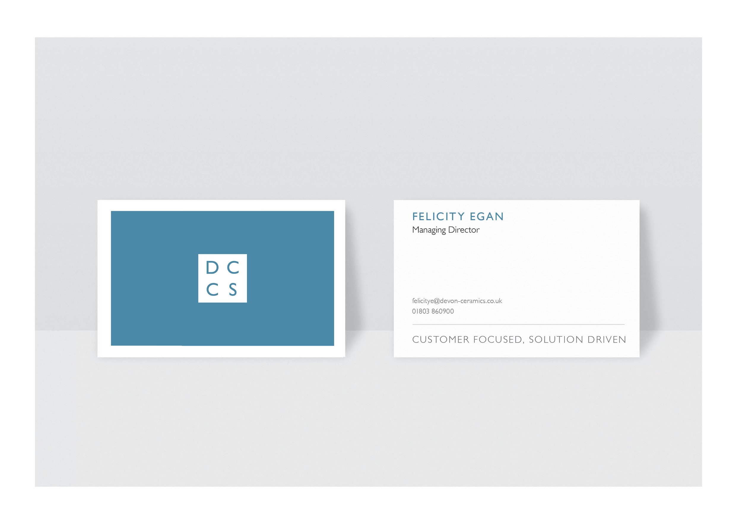 Business card design for a creative studio