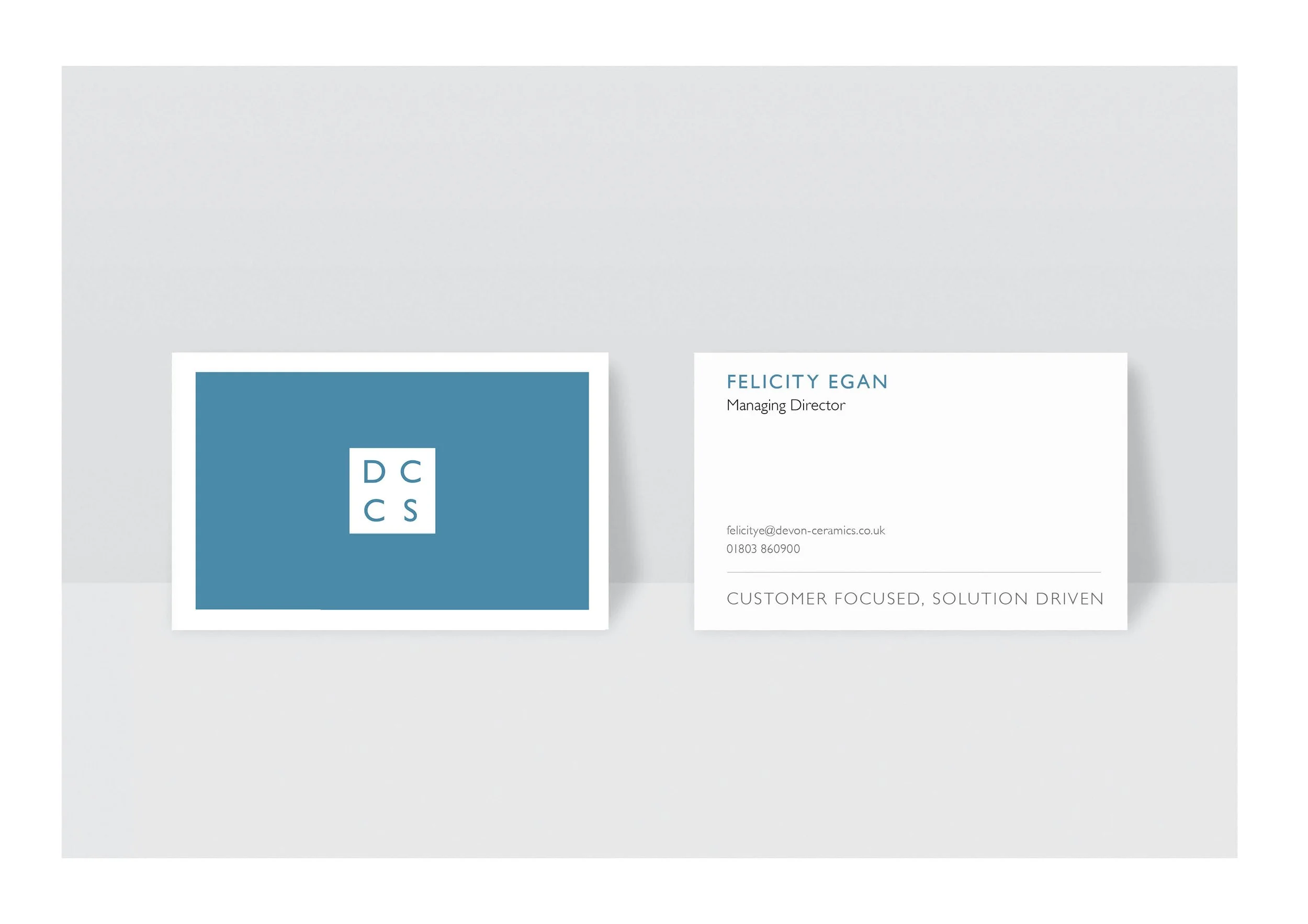 Business card design for a Devon creative studio