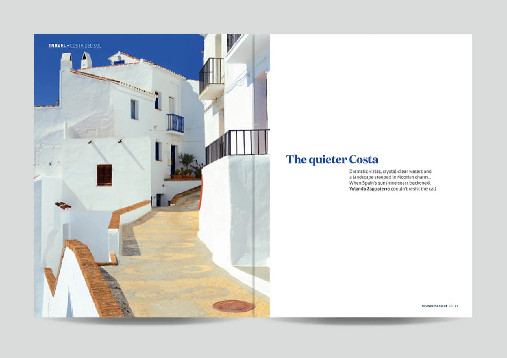 Editorial design for Boundless magazine 