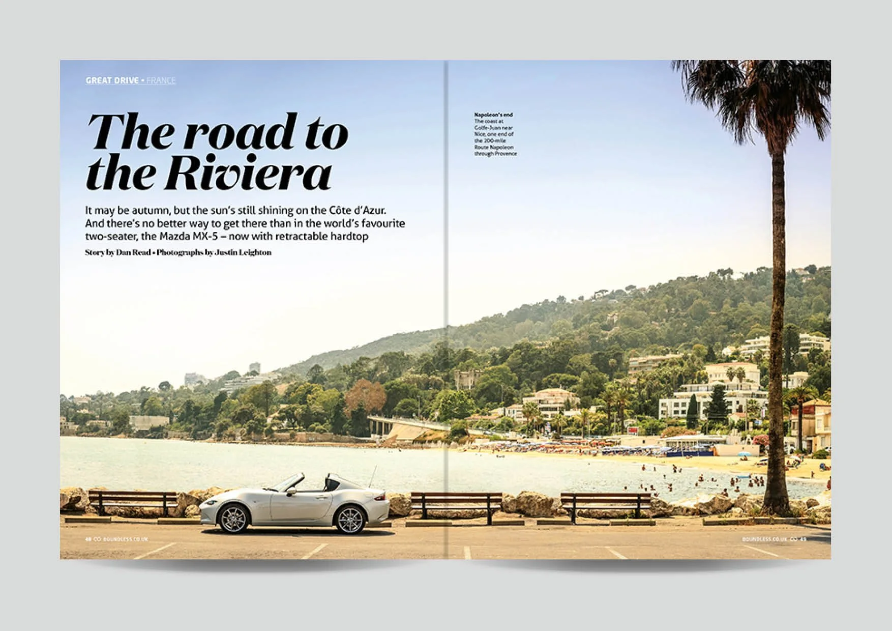 Editorial design for Boundless magazine 