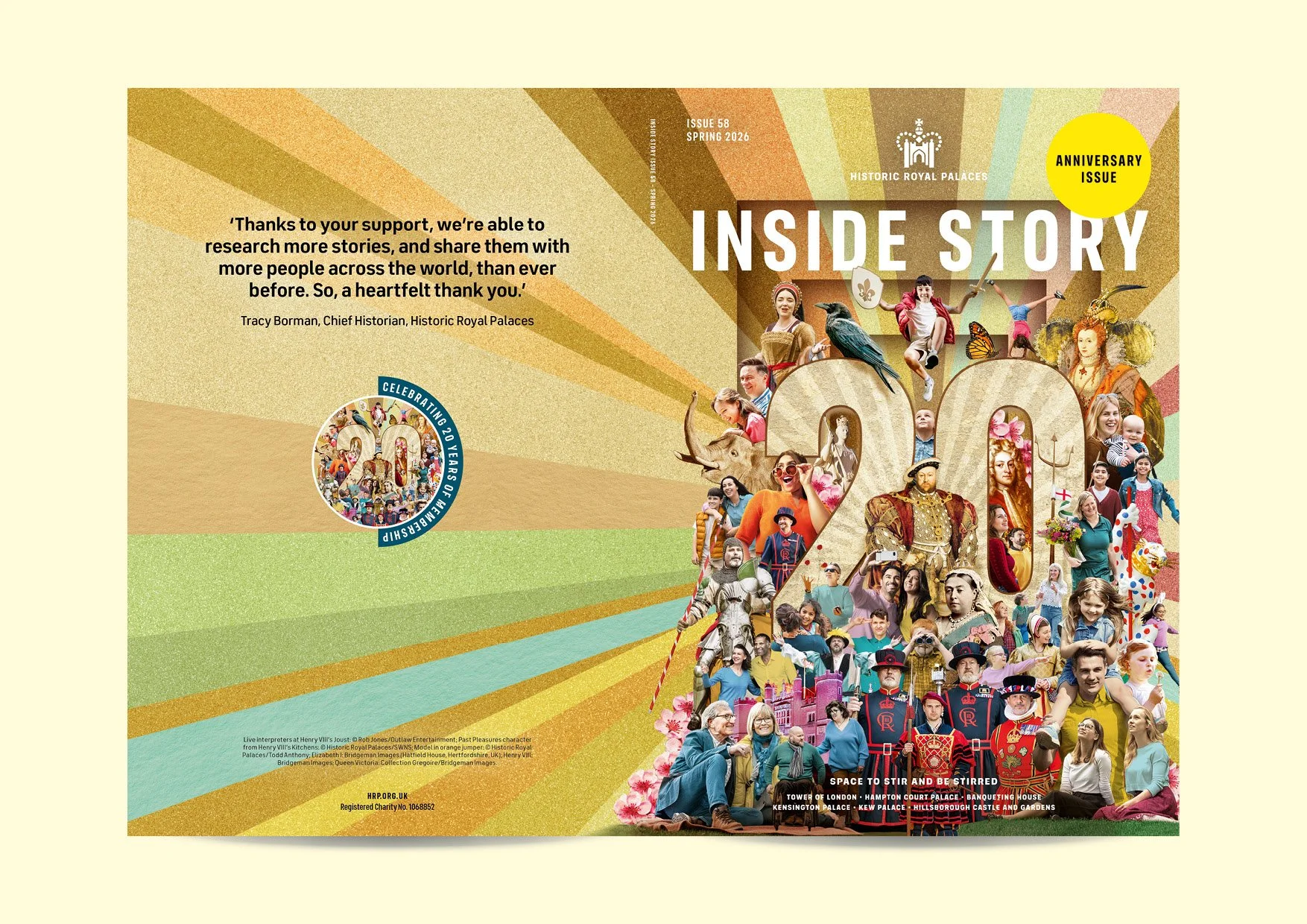 Inside Story magazine cover for the Historic Royal Palaces