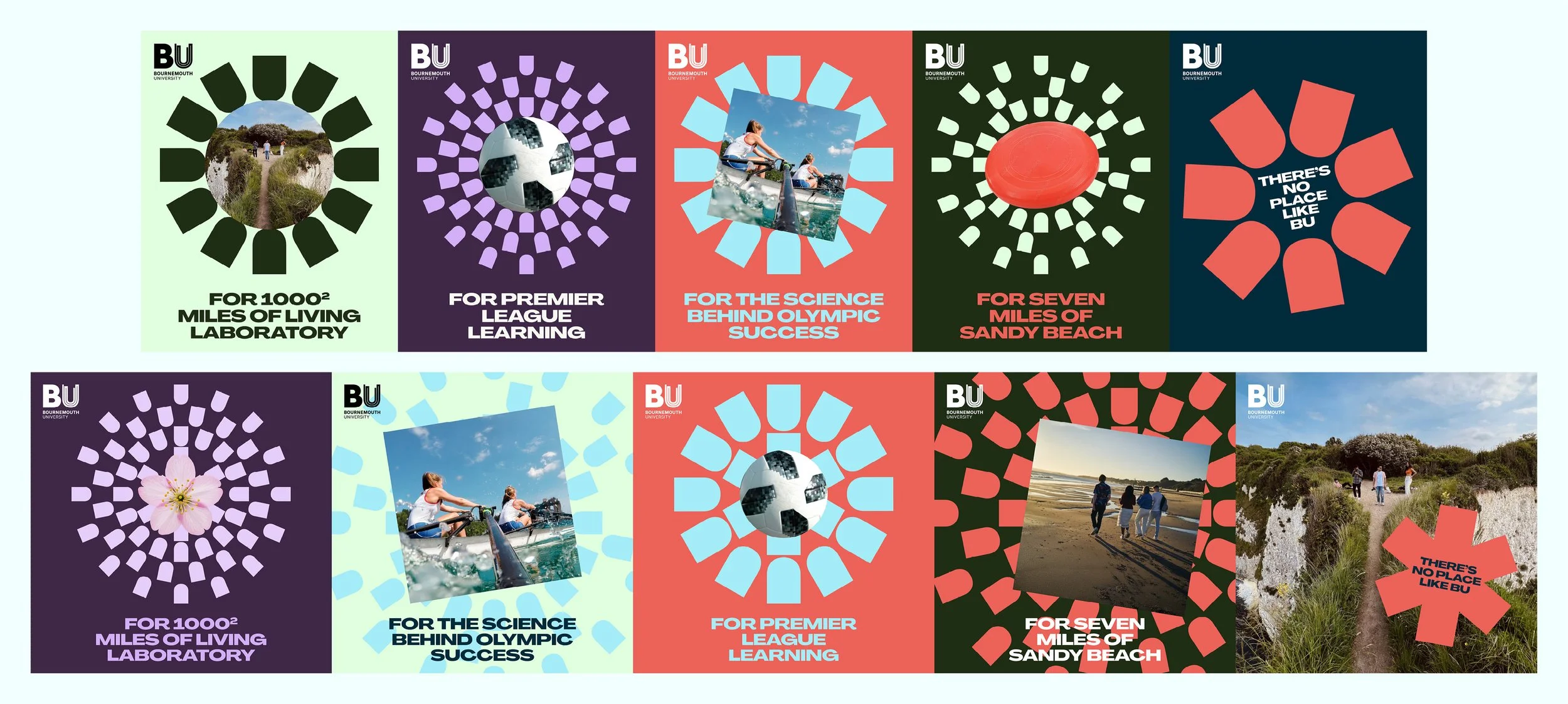 Social media assets for Bournemouth University