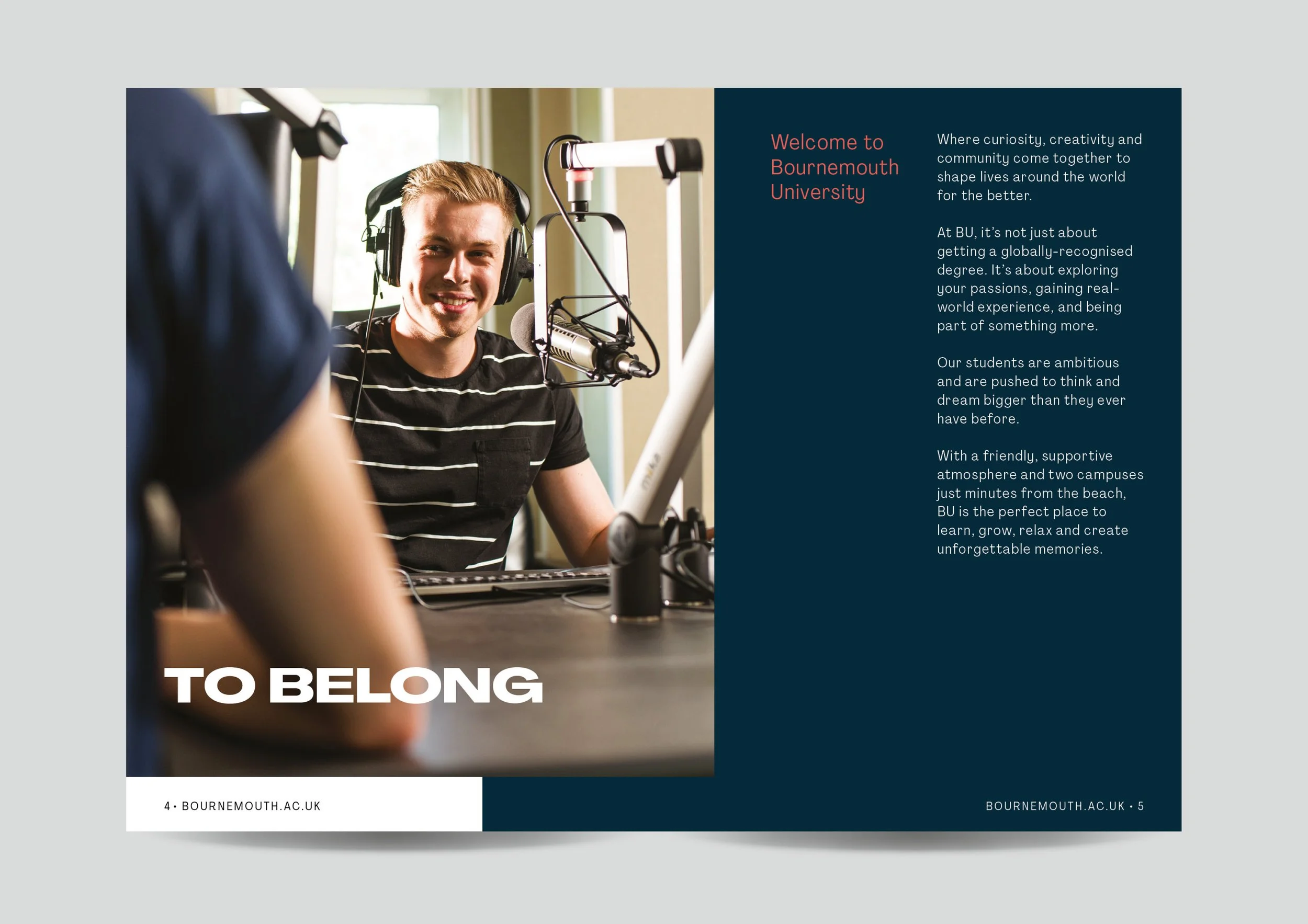 Student brochure for Bournemouth University