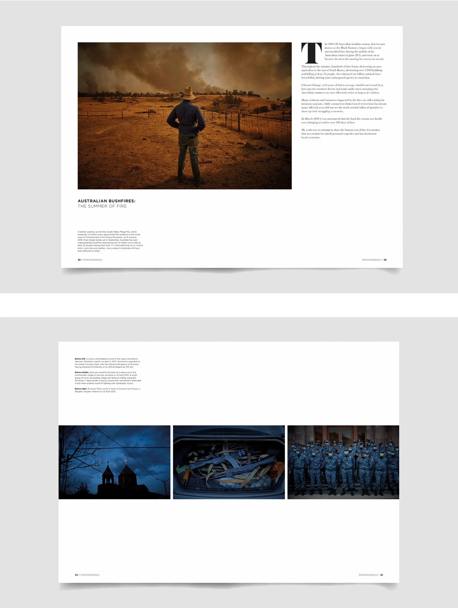 Photography Book design for an independent photographer 