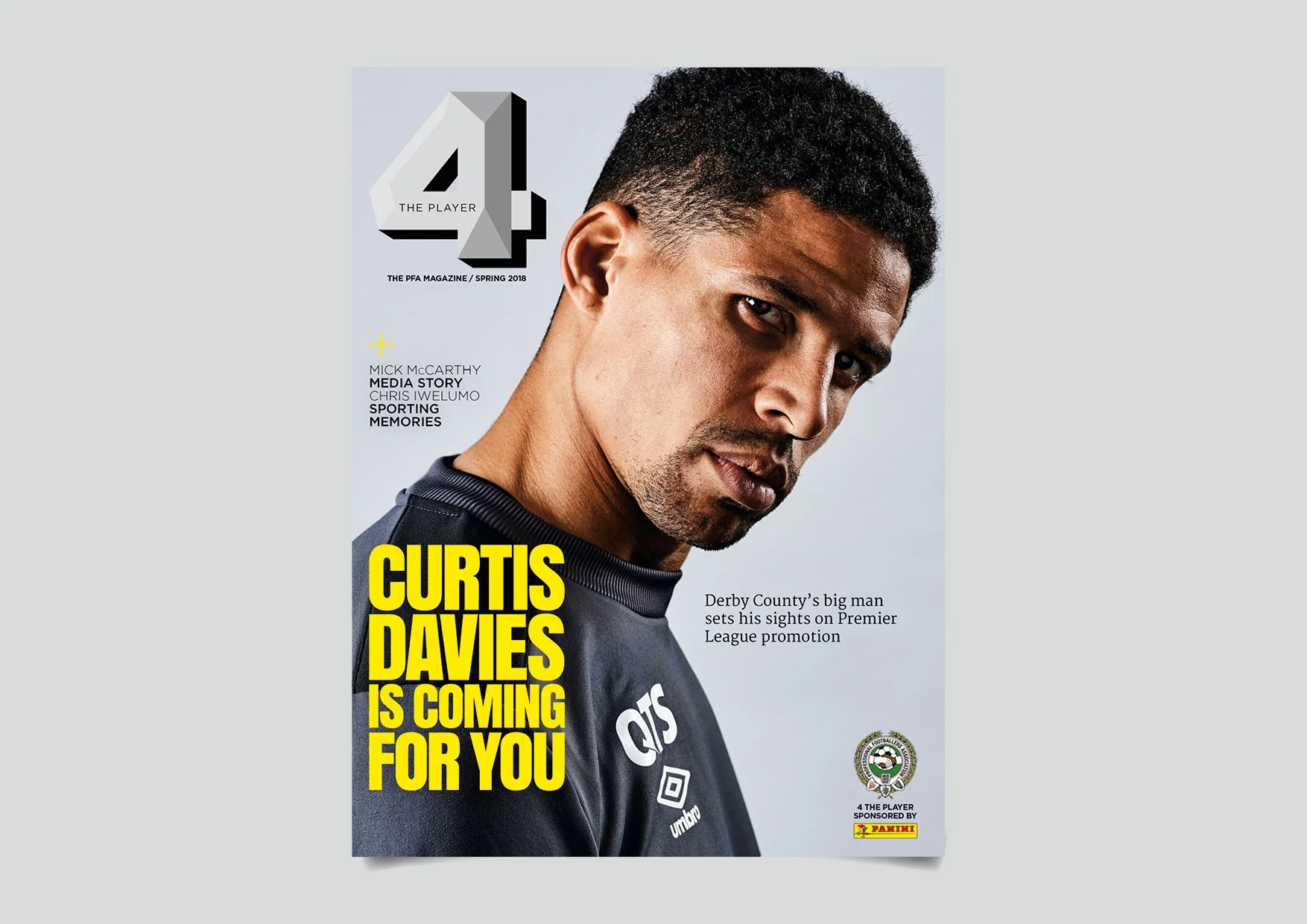 Cover photo for the Professional Footballers Association magazine