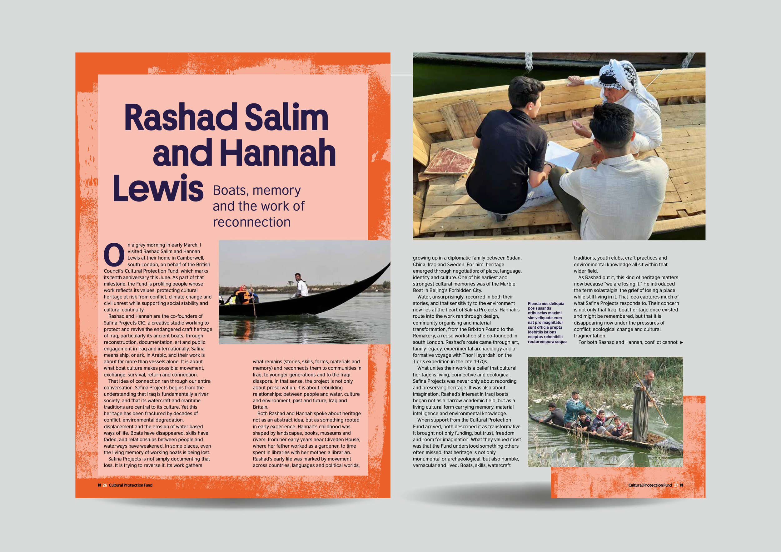 Cultural Protection Fund brochure for the British Council