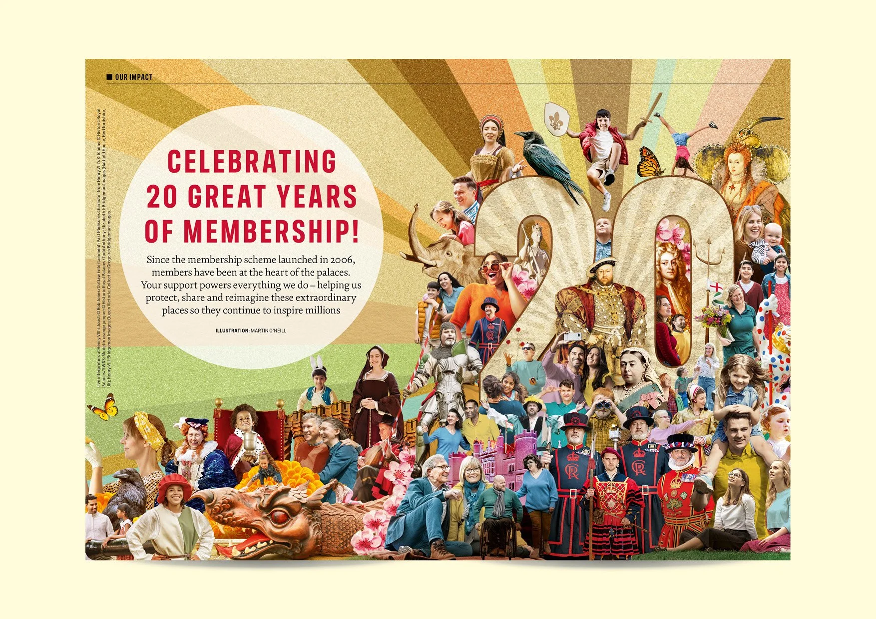 Inside Story magazine feature design for the Historic Royal Palaces